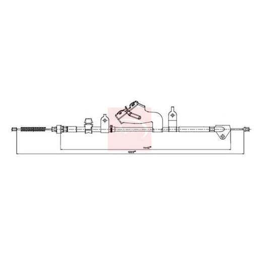 Apec Handbrake Cable Right Rear CAB1937