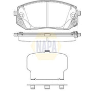NAPA Front Brake Pad Set NBP1682