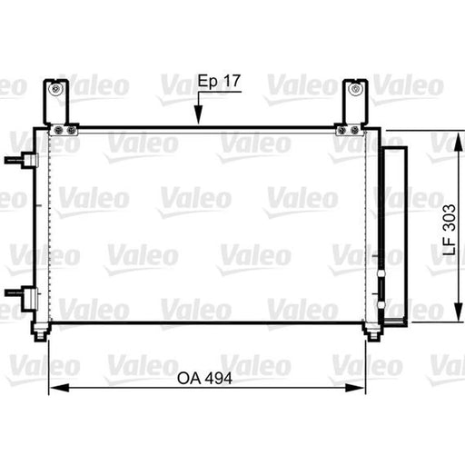 Valeo Air Conditioning Condenser 814358