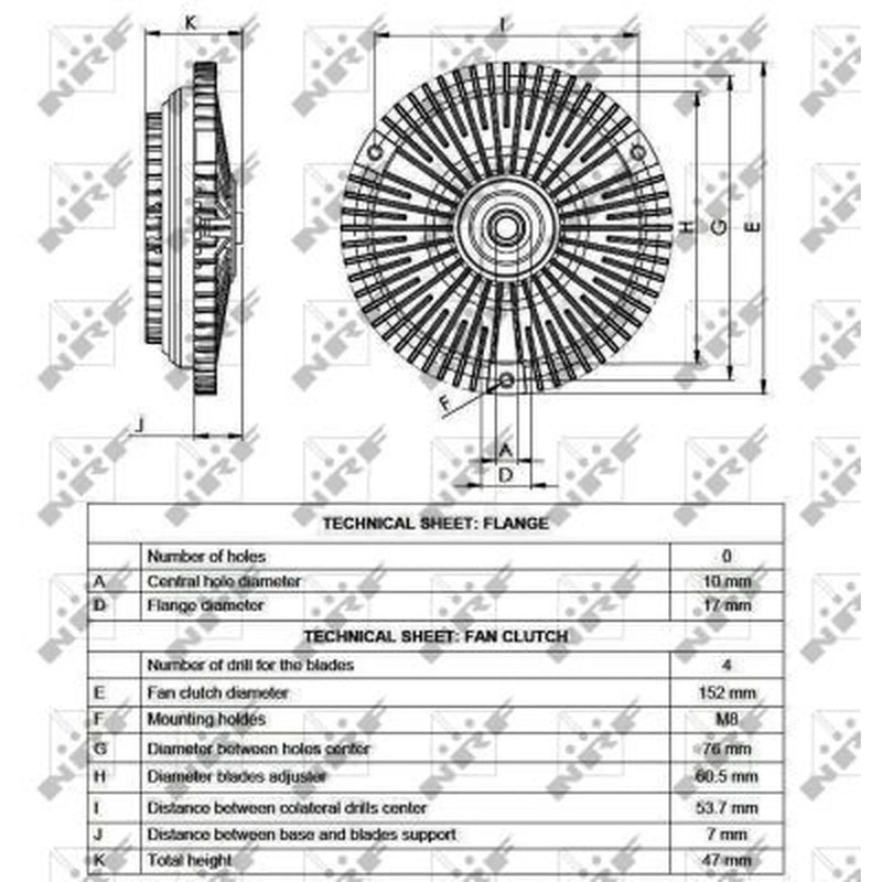 NRF Radiator Fan Clutch 49561