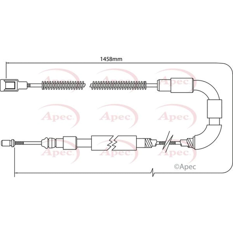 Apec Handbrake Cable Right Rear CAB1535