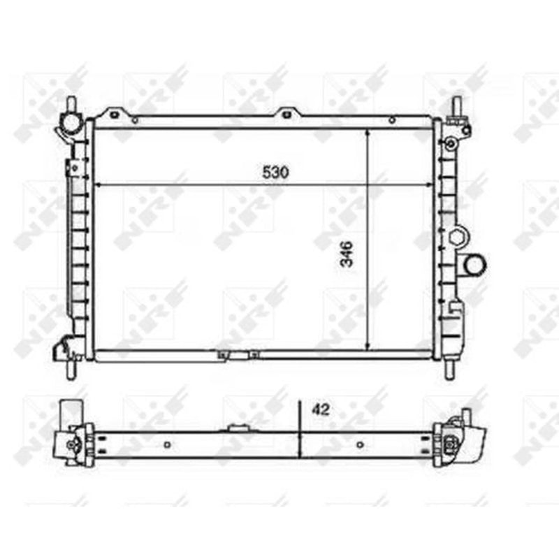 NRF Engine Radiator 50126