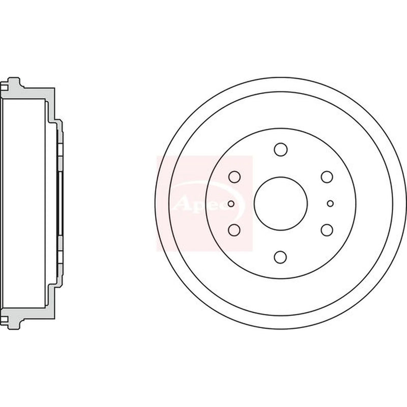 Apec Brake Drum Assembly Rear DRM9972