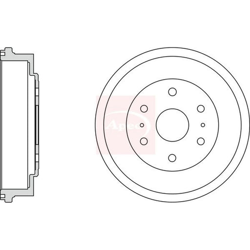 Apec Brake Drum Assembly Rear DRM9972