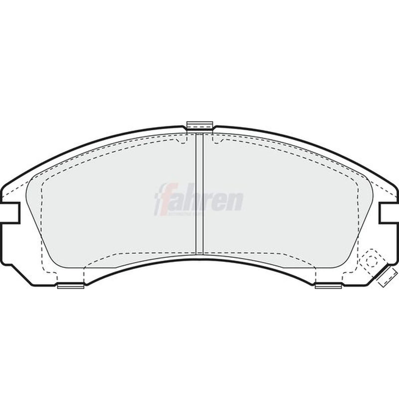 Fahren Front Brake Pad Set fits Citroën C-Crosser 2007-2012 2.2 2.4