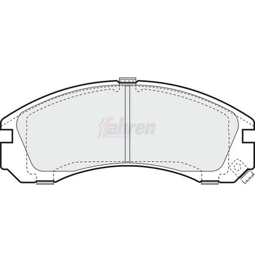 Fahren Front Brake Pad Set fits Citroën C-Crosser 2007-2012 2.2 2.4