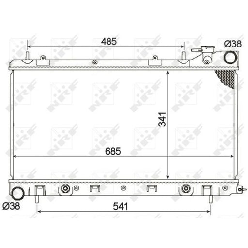 NRF Engine Radiator 53095