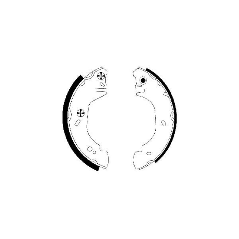 Mintex Brake Shoe Set Axle Kit MFR492