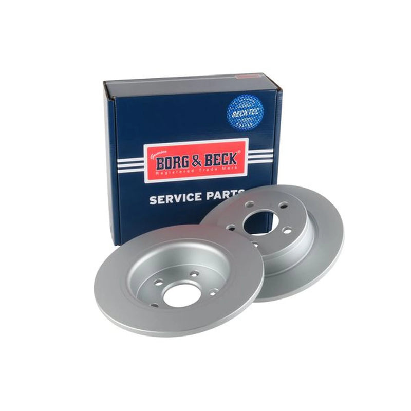 Borg & Beck 2 x Solid Rear Brake Discs BBD5634-x2