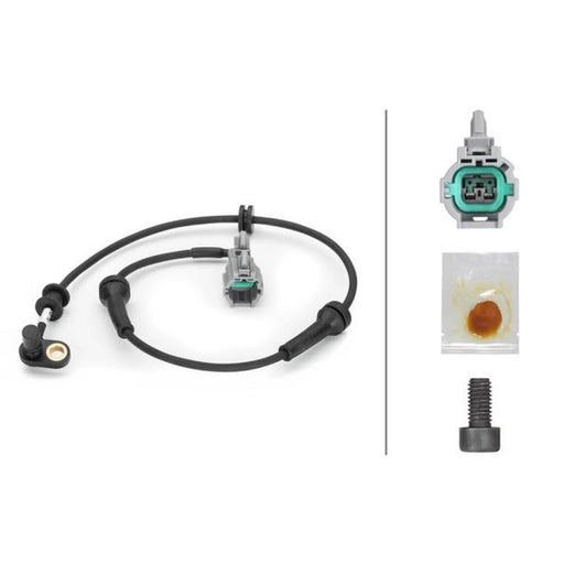 Hella ABS Wheel Speed Sensor Rear 6PU 230 040-651