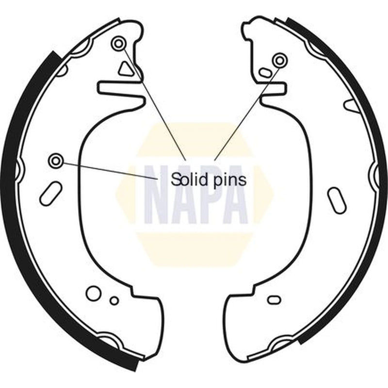 NAPA Brake Shoe Set Axle Kit NBS1023