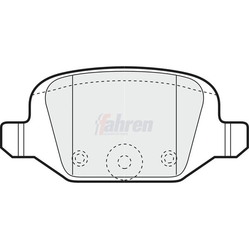 Fahren Rear Brake Pad Set fits Citroën E-Mehari 2016 on