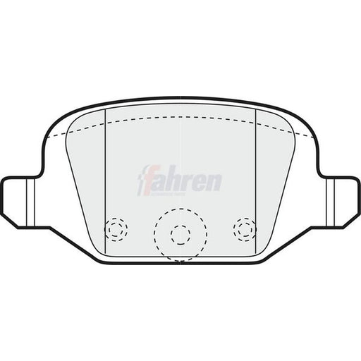 Fahren Rear Brake Pad Set fits Citroën E-Mehari 2016 on