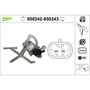 Valeo Electric Window Regulator Lifter Right Front 850243