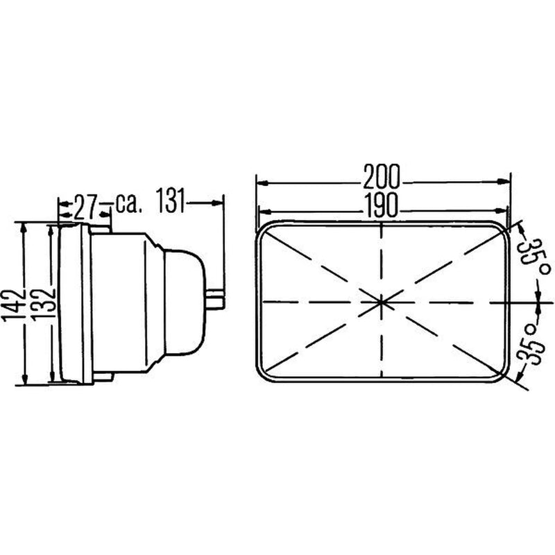 Hella Headlamp Insert Esh Fapo 1AE Right 1AE 003 427-021