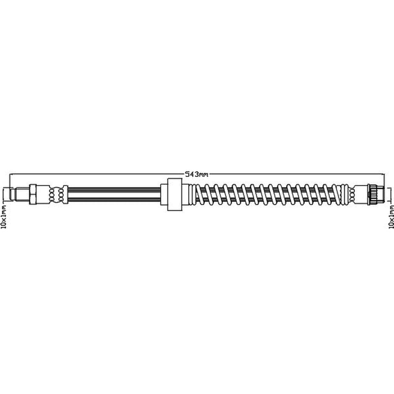Abtex Brake Hydraulic Hose Line Right ABH1105