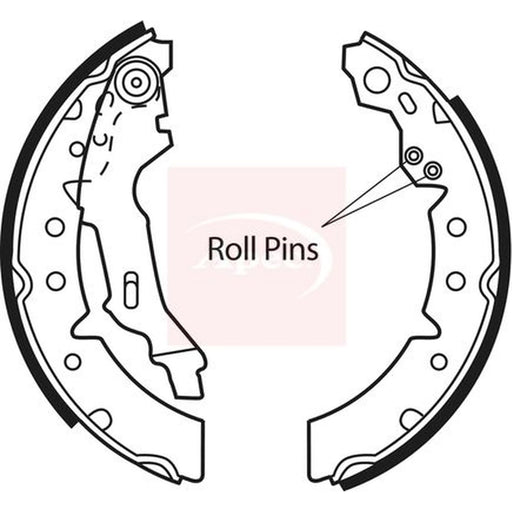 Apec Brake Shoe Set Axle Kit SHU620