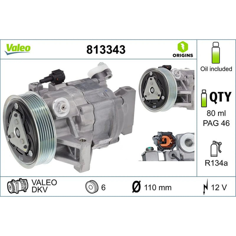 Valeo Air Conditioning Compressor 813343