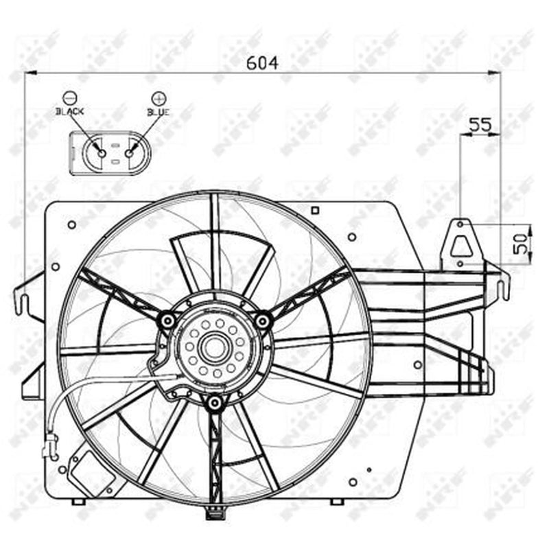 NRF Engine Cooling Fan 47544