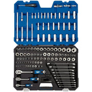Draper MM/AF Combined Socket Set, 1/4", 3/8" and 1/2" Sq. Dr. (150 Piece) 16460 Draper  - Town Parts