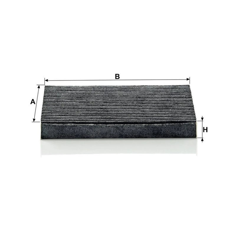 MANN-FILTER Cabin Air Filter (Pollen Filter) behind the glove CUK 2043