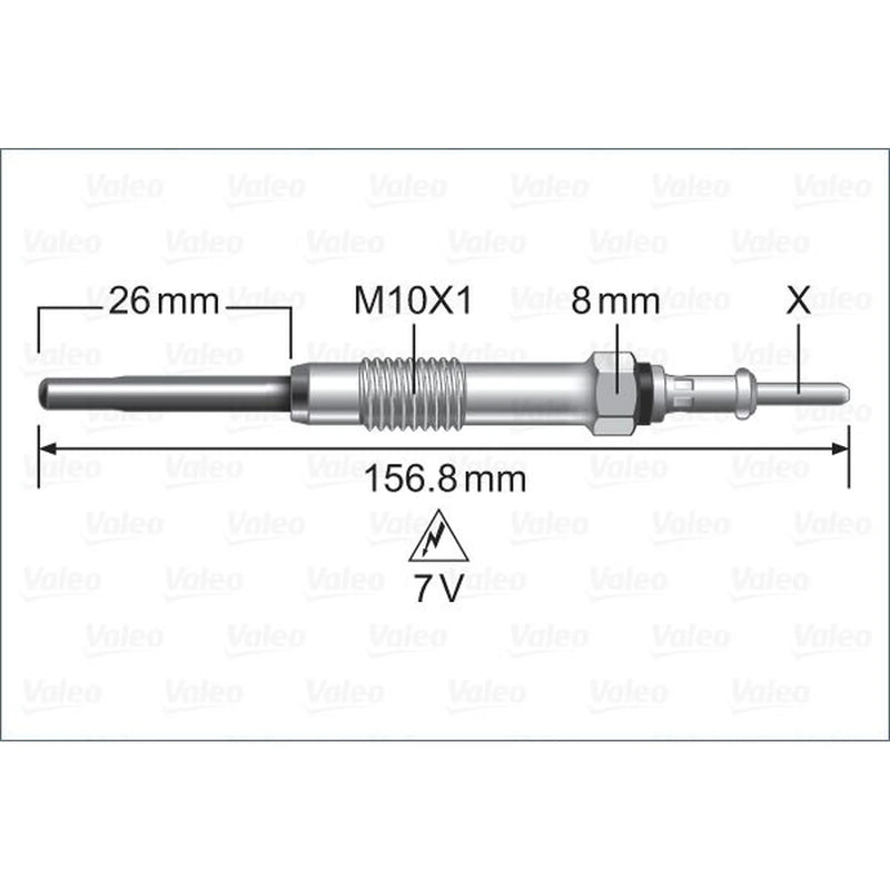 Valeo Diesel Engine Glow Plug 345258