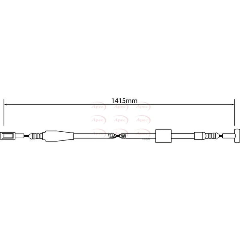 Apec Handbrake Cable Right Rear CAB1243