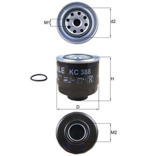 Mahle Fuel Filter Element KC 388D