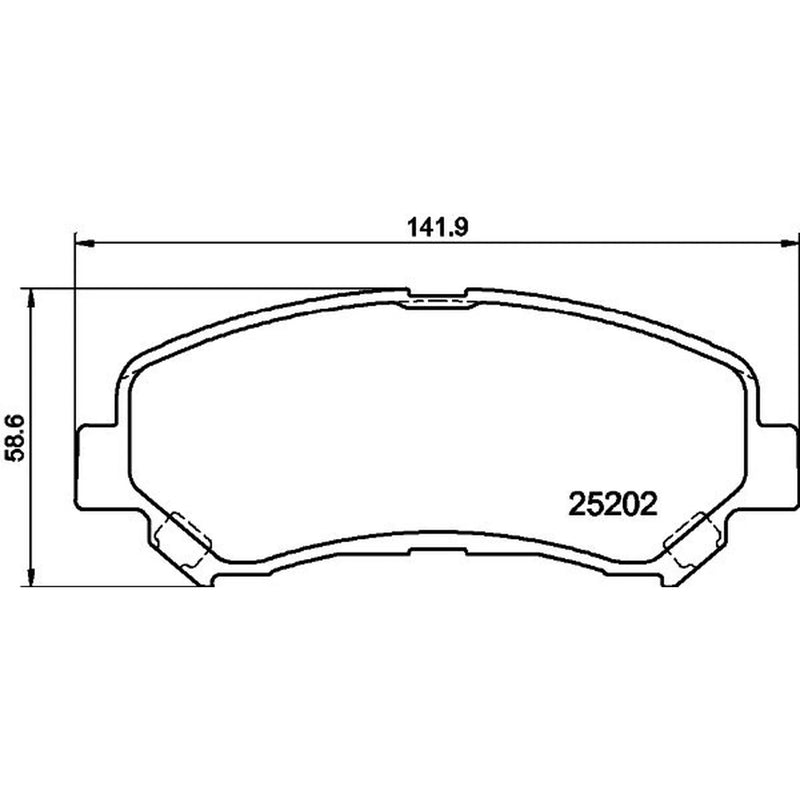 DON Front Brake Pad Set PCP1572