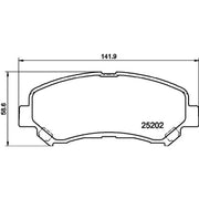 Mintex Front Brake Pad Set MDB3172