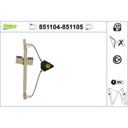 Valeo Electric Window Regulator Lifter Right Rear 851105