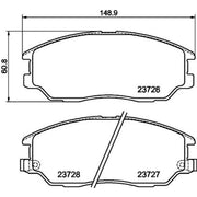 DON Front Brake Pad Set PCP1942