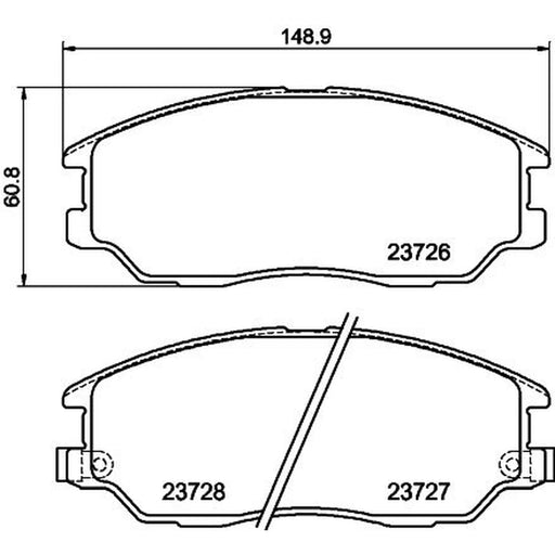 Mintex Front Brake Pad Set MDB2594