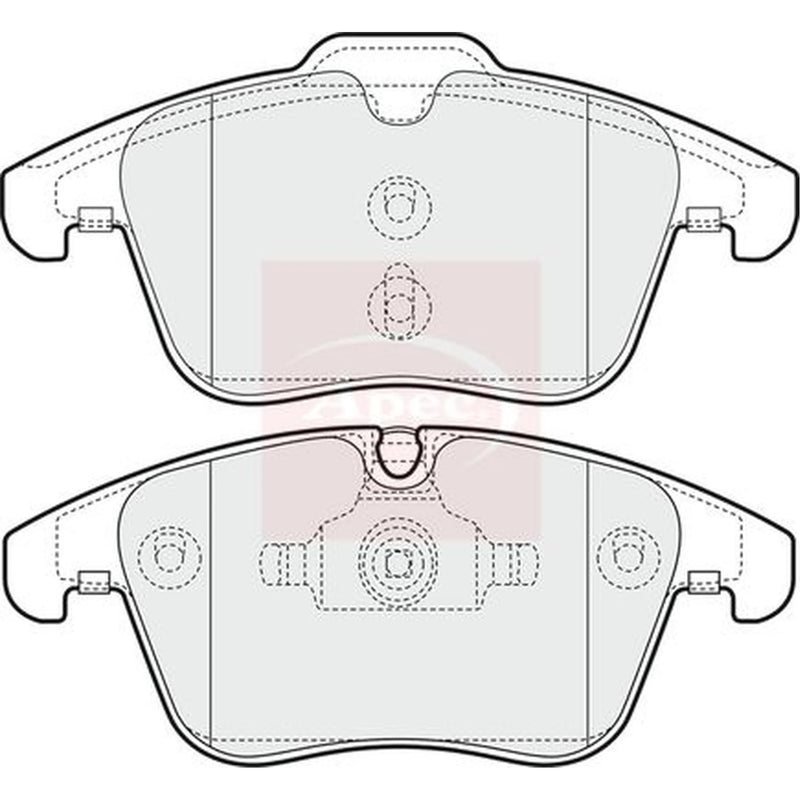 Apec Front Brake Pad Set PAD1602