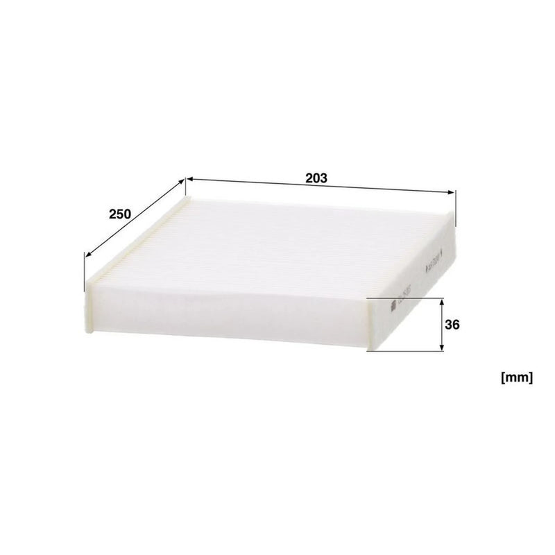 MANN-FILTER Cabin Air Filter (Pollen Filter) below the CU 25 007