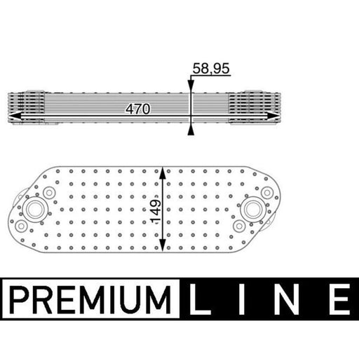 Mahle Engine Oil Cooler CLC 16 000P