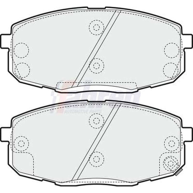 Fahren Front Brake Pad Set FBP3219