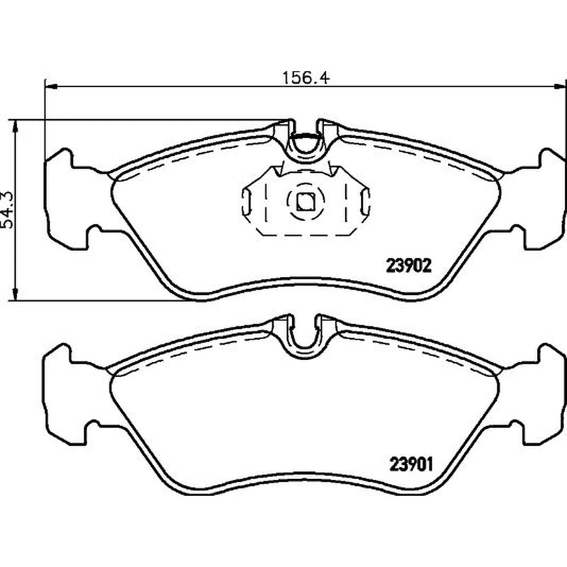 Mintex Rear Brake Pad Set MDB3013