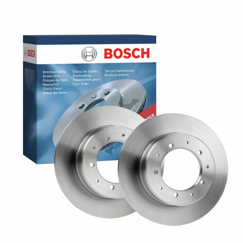 Bosch 2 x Solid Rear Brake Discs 0986478656-x2
