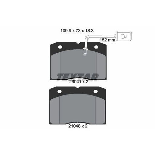 Textar Front Brake Pad Set 2904101