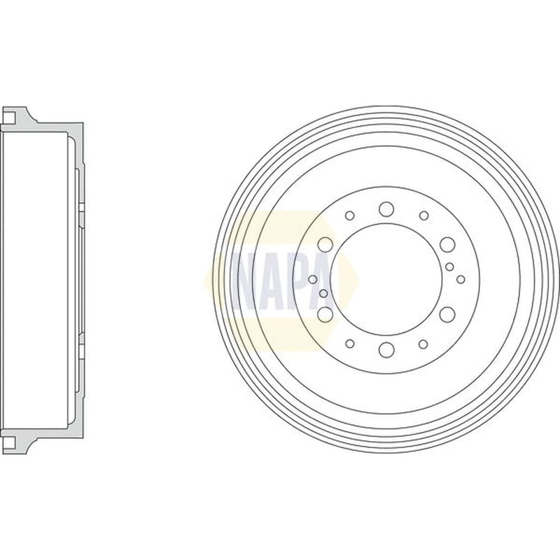 NAPA Brake Drum Assembly Rear NDR1018