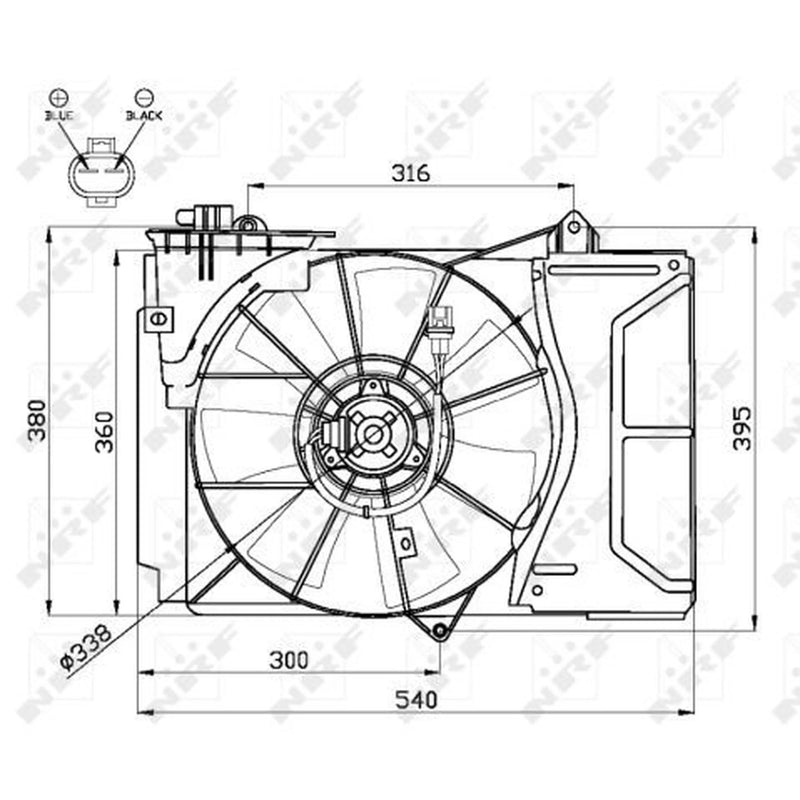 NRF Engine Cooling Fan 47055