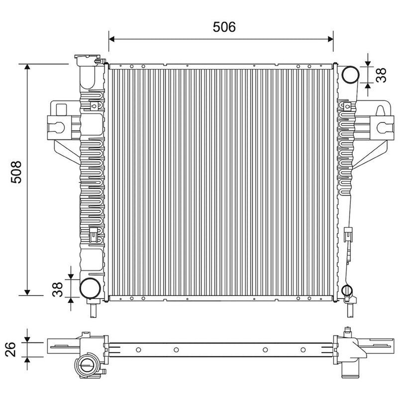 Valeo Engine Radiator 735222