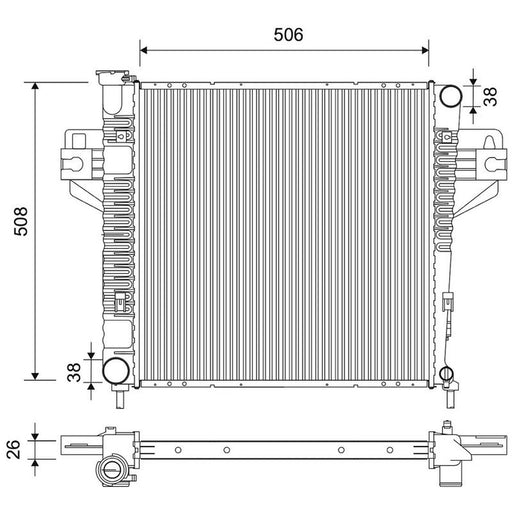Valeo Engine Radiator 735222