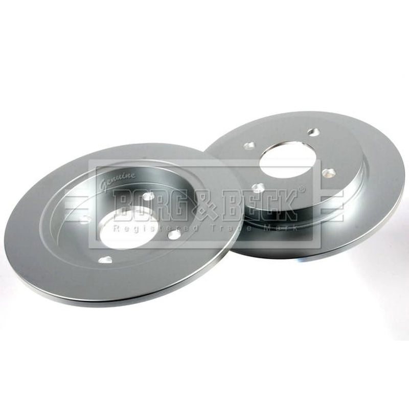 Borg & Beck 2 x Solid Rear Brake Discs BBD4869-x2