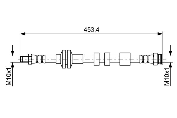 Bosch Brake Hydraulic Hose Line 1987481574
