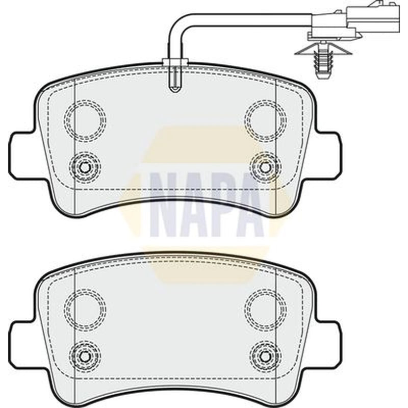 NAPA Rear Brake Pad Set NBP1012
