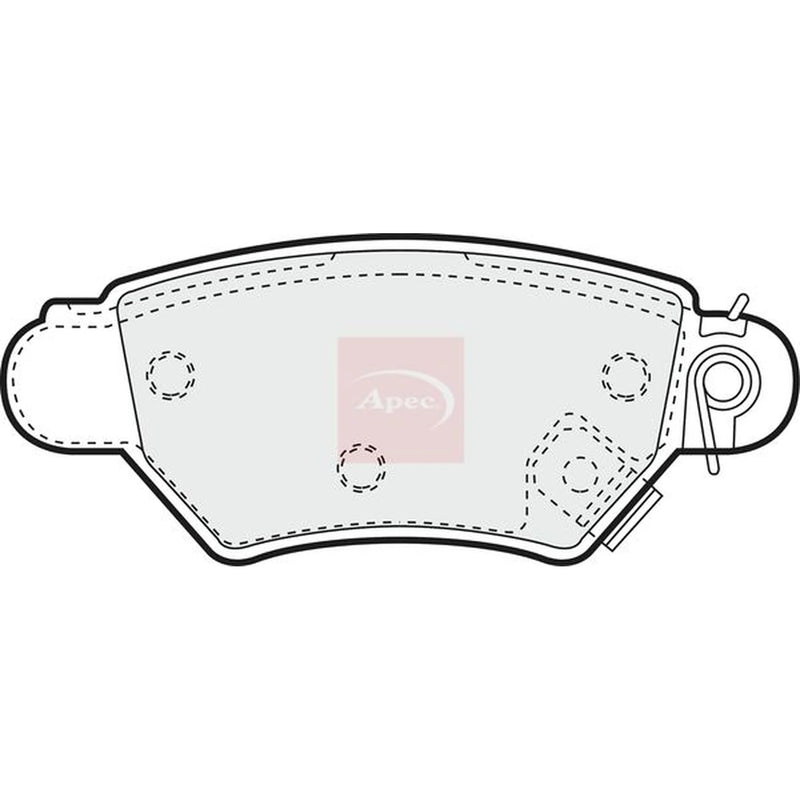 Apec Rear Brake Pad Set PAD1024