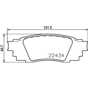 Mintex Rear Brake Pad Set MDB3897