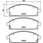 DON Front Brake Pad Set PCP1241